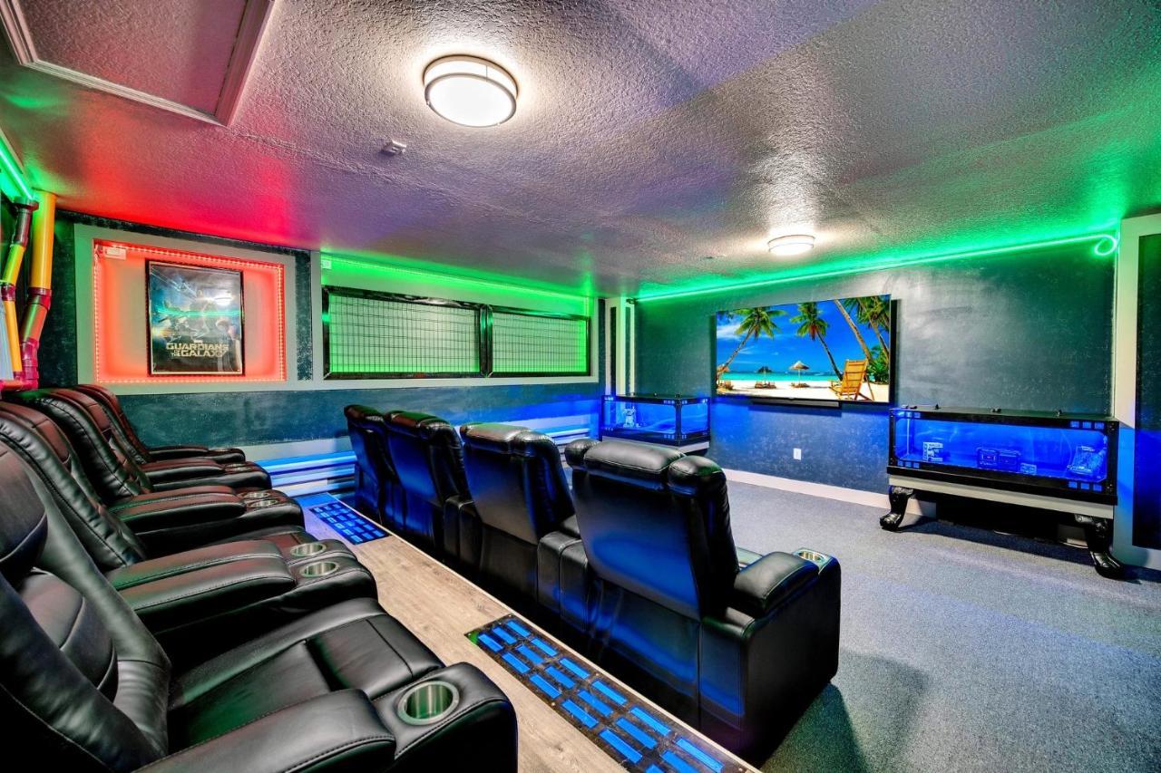 Near Disney! Spacious 5Br Resort Home With Private Pool, Hot Tub And Theater! Orlando Luaran gambar